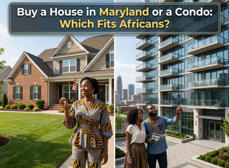 Buy a House in Maryland or a Condo Which Fits Africans