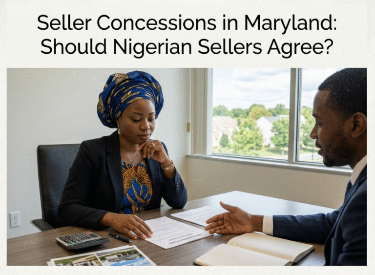 Seller Concessions in Maryland Should Nigerian Sellers Agree