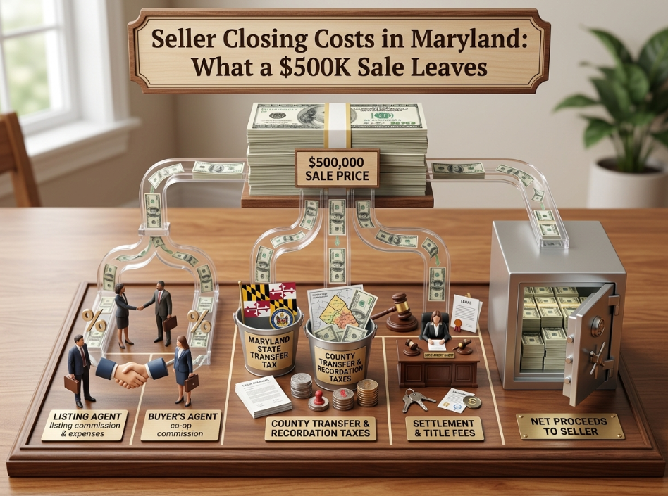 Seller Closing Costs in Maryland What a $500K Sale Leaves